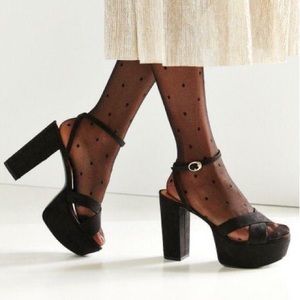 Urban Outfitters Black Platform Heels